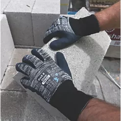 Wonder Grip WG-333 Rock & Stone Protective Work Gloves Grey / Blue / Black X Large -Work Gloves Sales 117PP A3