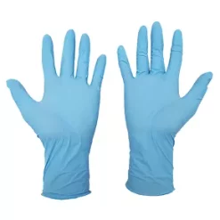 Intco Nitrile Powder-Free Disposable Gloves Blue Large 100 Pack