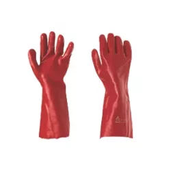 Keep Safe PVC 16" Gauntlets Red Large