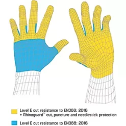 Tilsatec Rhinoguard Gloves Black / Yellow X Large -Work Gloves Sales 1663T A5