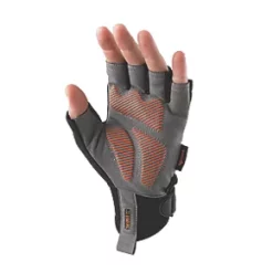 Scruffs Trade Fingerless Work Gloves Black & Grey X Large -Work Gloves Sales 221KV A2