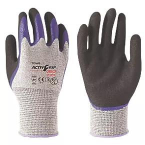Towa ActivGrip Omega Plus Gloves Black / Grey Medium 3 Towa ActivGrip Omega Plus Gloves Black / Grey Medium