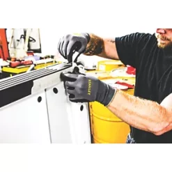 Stanley Razor Gripper Gloves Grey Large -Work Gloves Sales 32648 A2