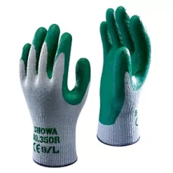 Showa 350R Nitrile Gloves Green Large