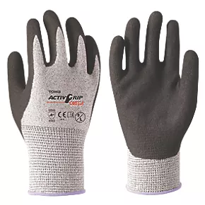 Towa ActivGrip Omega Gloves Black / Grey X Large 3 Towa ActivGrip Omega Gloves Black / Grey X Large