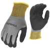 Stanley SY18L Water-Resistant Grip Gloves Black/Yellow/Grey Large -Work Gloves Sales 445KX P