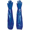Delta Plus VE766 Chemical Gauntlet Blue Large -Work Gloves Sales 489FH P