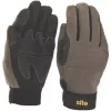 Site 350 Full-Hand Performance Gloves Grey / Black Large -Work Gloves Sales 515FR P