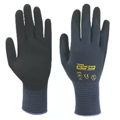 Towa Activgrip Advance Nitrile Palm-Coated Gloves Purple Large