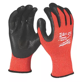 Milwaukee Dipped Gloves Red X Large 3 Milwaukee Dipped Gloves Red X Large