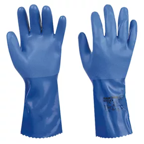 Showa 660 Chemical Hazard Gauntlets Blue X Large 4 Showa 660 Chemical Hazard Gauntlets Blue X Large - Image 2