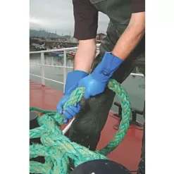 Showa 660 Chemical Hazard Gauntlets Blue X Large 10 Showa 660 Chemical Hazard Gauntlets Blue X Large -Work Gloves Sales 55292 A3