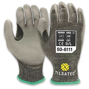 Tilsatec 50-6111 Gloves Black/Grey XX Large 3 Tilsatec 50-6111 Gloves Black/Grey XX Large
