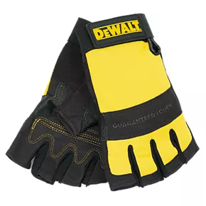 DeWalt Performance DPG23L Fingerless Gloves Black / Yellow Large 4 DeWalt Performance DPG23L Fingerless Gloves Black / Yellow Large - Image 2