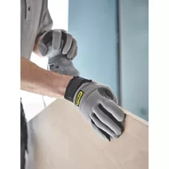 Stanley Performance Full Hand Gloves Grey Large -Work Gloves Sales 71617 A2