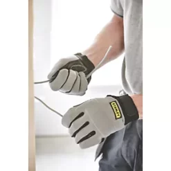 Stanley Performance Full Hand Gloves Grey Large -Work Gloves Sales 71617 A3