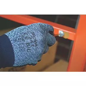 Showa 341 341 Advanced Grip Gloves Grey/Black Large 4 Showa 341 341 Advanced Grip Gloves Grey/Black Large - Image 2