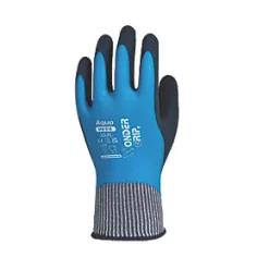 Wonder Grip WG-318 Aqua Protective Work Gloves Blue X Large -Work Gloves Sales 761PP A1