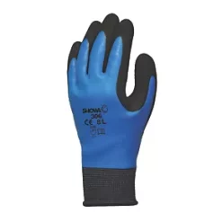 Showa 306 Gloves Blue/Black Large