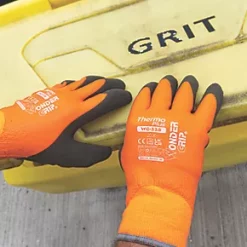 Wonder Grip WG-338 Thermo Plus Protective Work Gloves Orange / Black X Large -Work Gloves Sales 825PP A3