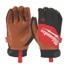 Milwaukee Hybrid Leather Gloves Black/Brown Large -Work Gloves Sales 907PP P