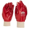 Site 330 PVC Fully-Coated Gloves Red Large -Work Gloves Sales 910FR P