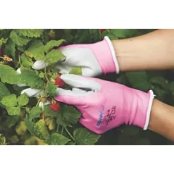 Showa 370 Nitrile Gloves Pink Medium -Work Gloves Sales 92845 A3