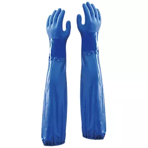 Showa 690 Chemical Hazard 25½" Gauntlets Blue X Large 3 Showa 690 Chemical Hazard 25½" Gauntlets Blue X Large