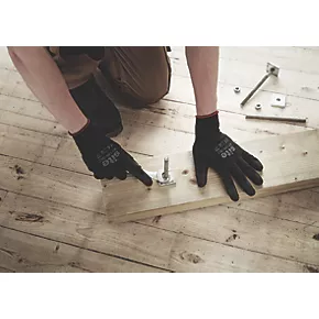 Site 121 PU Palm Dip Gloves Black Large 10 Pack 4 Site 121 PU Palm Dip Gloves Black Large 10 Pack - Image 2