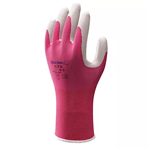 Showa 370 Nitrile Gloves Pink Small 3 Showa 370 Nitrile Gloves Pink Small